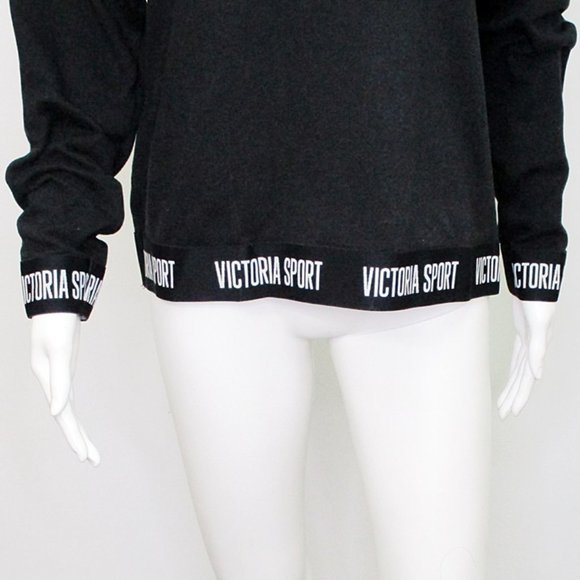 Victoria Sport Sweatshirt Logo Border Cuffs Small - Picture 4 of 6